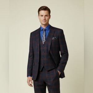 $425 Bar III Men's Slim-Fit Patterned Blazer Suit Jacket